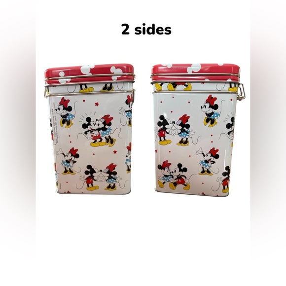 Disney Mickey & Minnie Mouse Tin Storage Container - Picture 3 of 8